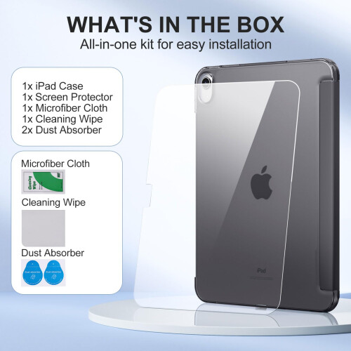 drivego Case for iPad A16 11th 10th Generation 2025/2022 & Screen Protector 2