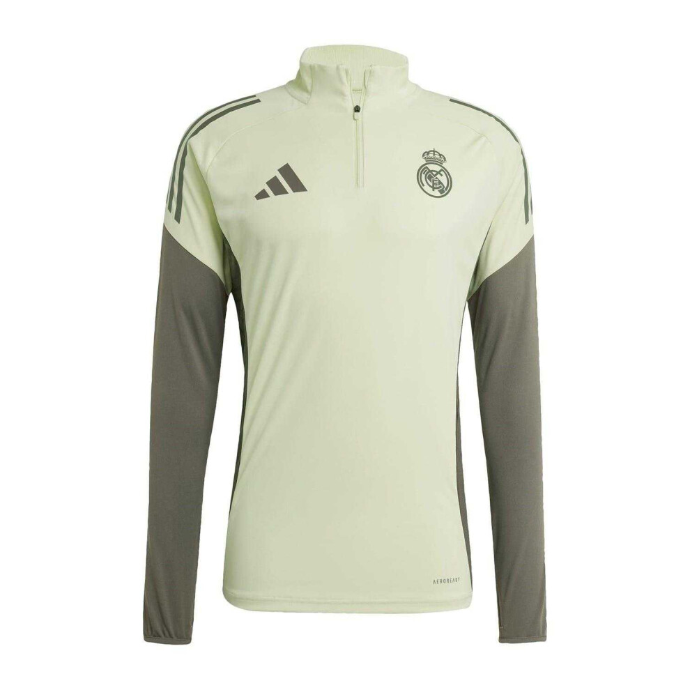Adidas (L, Green) Mens Real Madrid Cf Training Track Top