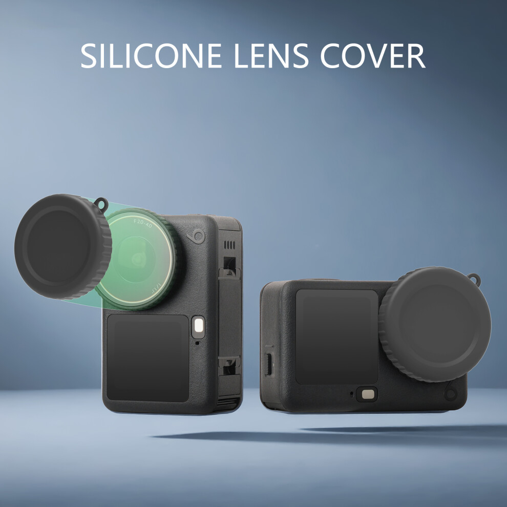 Silicone Shield For Action 6 Camera Lens Cap Guard Ensuring Dustproof Seal Black 7695001231961