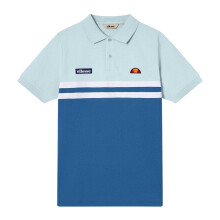 (M, Blue/Light Blue) Ellesse Mens Muccia Colour Block Polo Shirt