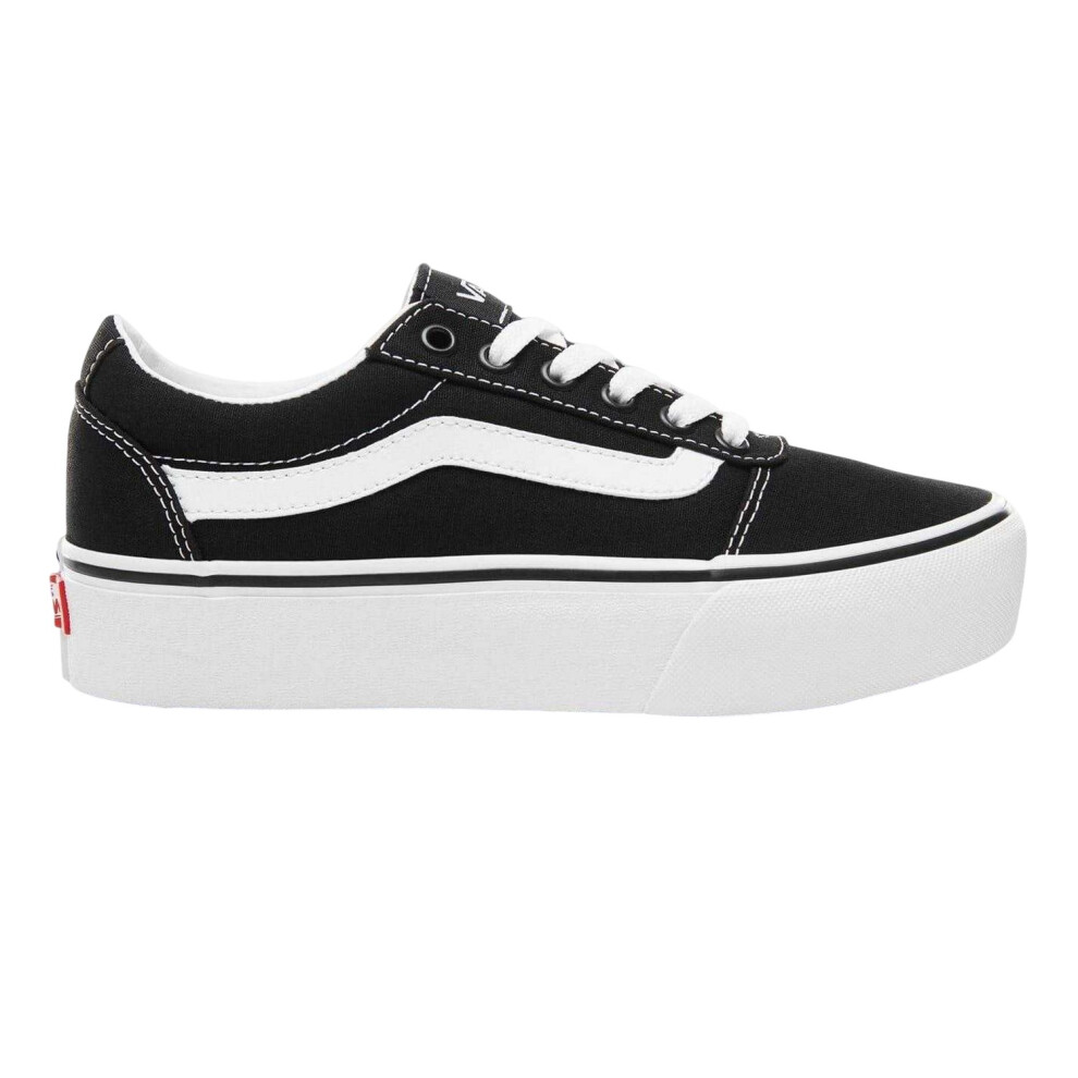 Vans (3.5 Uk, /White) Womens/Ladies Ward Platform Trainers Black