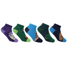 (2.5 UK Child, Multicoloured) Toy Story Childrens/Kids Cotton Blend Trainer Socks (Pack of 5)