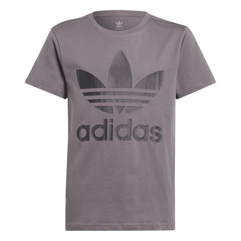 Adidas (12-13 Years, Grey) Childrens/Kids Originals Trefoil T-Shirt