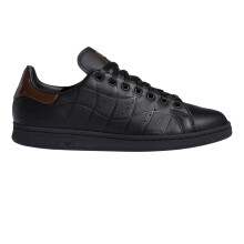 (5 UK, Black) Adidas Mens Stan Smith Leather Flat Trainers