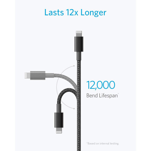 Anker Anker USB A to Lightning Cable,MFi Certified(1.8m, 1Pack, Black) 2
