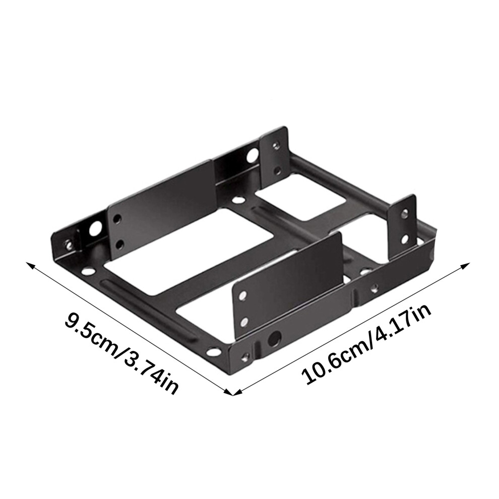 Hard Drive Bracket For Two 2.5Inch Ssd Drive In 3.5Inch Bay Metal Enclosure 7695001181853