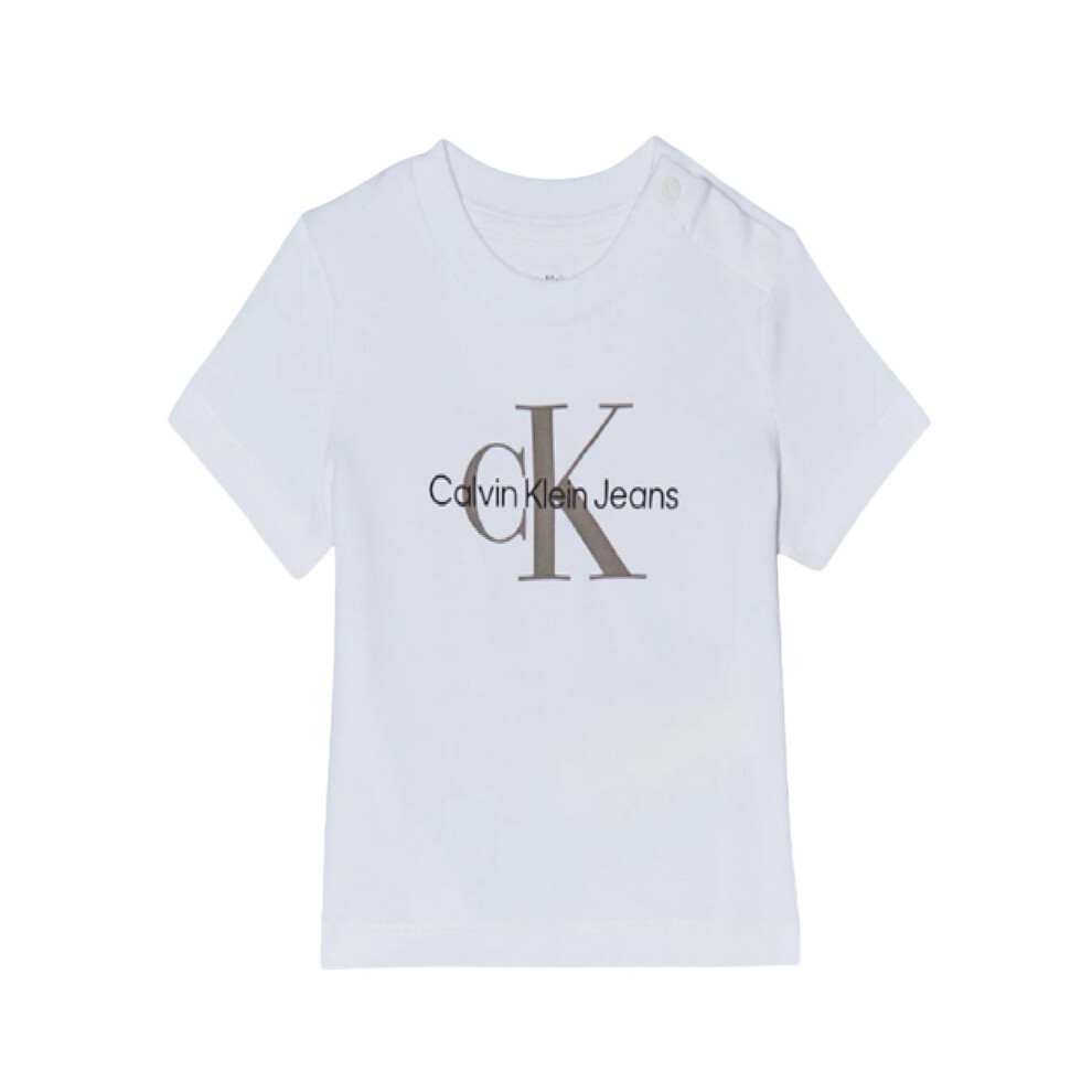 Calvin Klein (12 Months, ) Baby Monogram Regular T-Shirt White