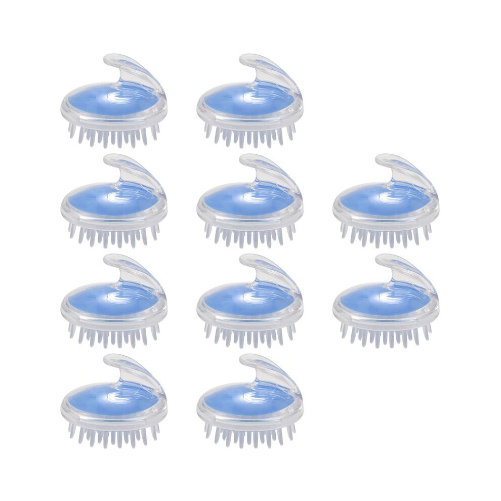 10Pc Shampoo Scalp  Shower Massage Massager Cleaning Clean Scrub Hair Brush Comb, Random Colour