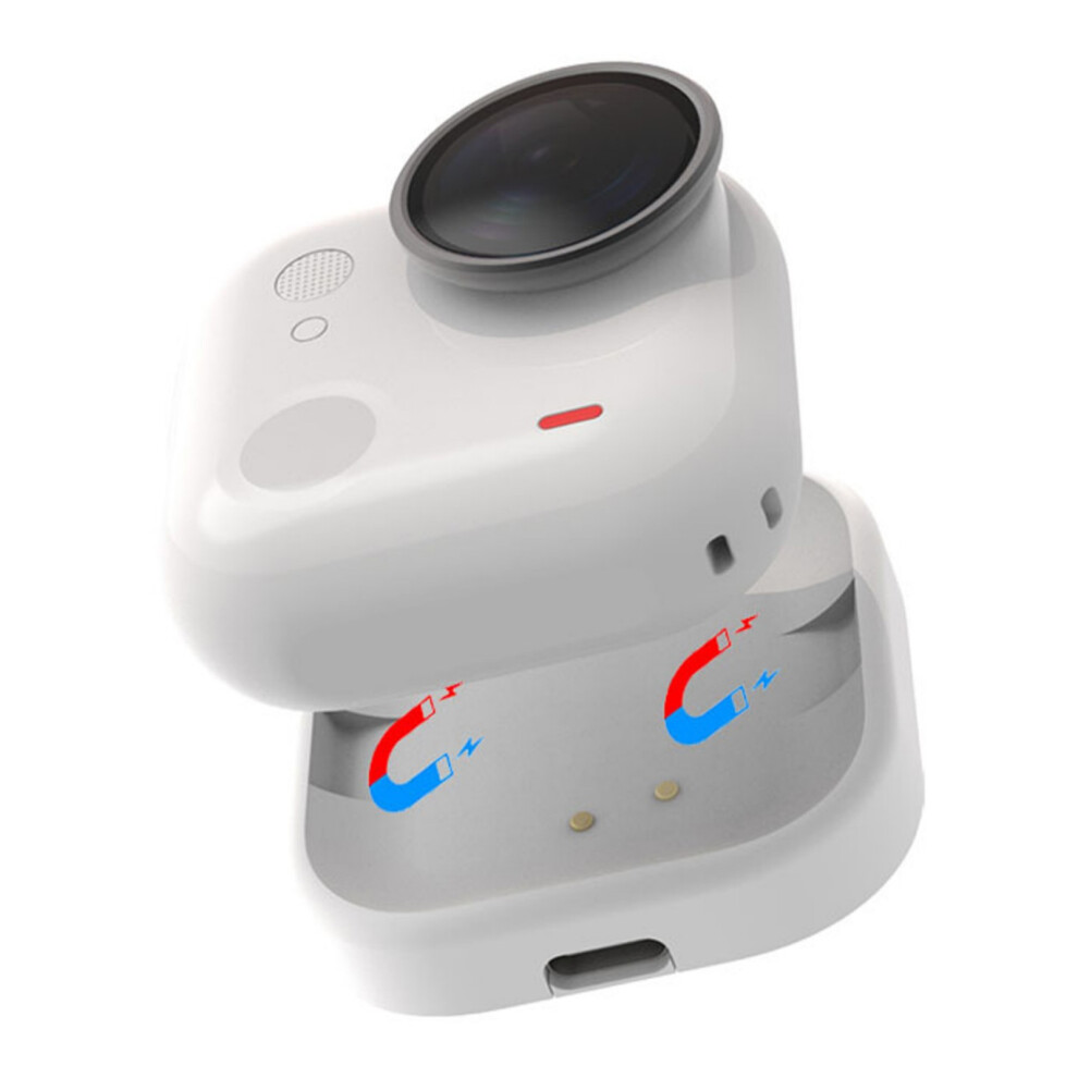 Magnetic Charging Dock With Lanyard Hole For Go Ultra Action Camera Charging Color Black 7695001193375