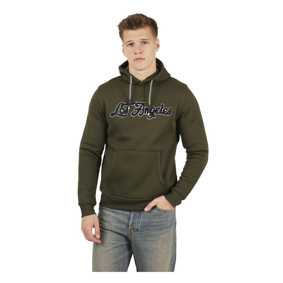 Brave Soul (M, Khaki) Mens Crossover Overhead Hoodie