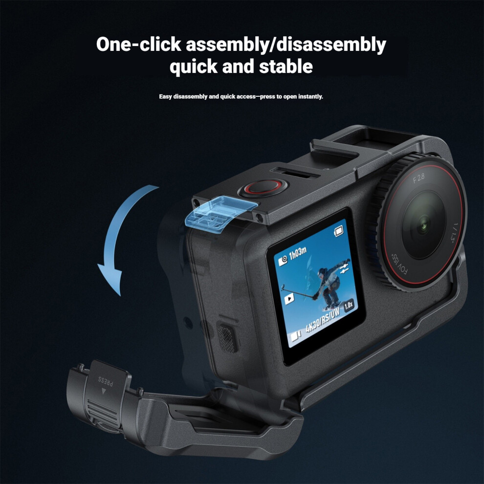 Metal Protective Frame Cage Rabbit Cage Bezel With Adapter For Action 6 Accessories 7695001198295