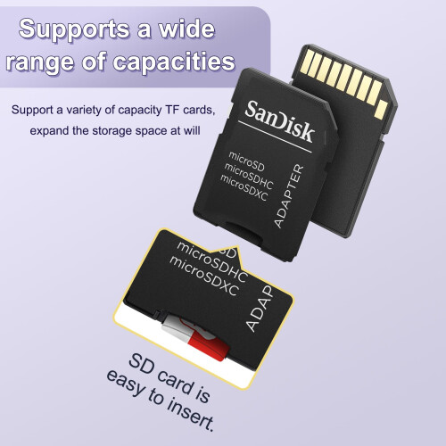 MicroSD Micro SD to SD HC SDHC Memory Card Adapter Reader - NEW (2) 2