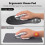 TeckNet TECKNET Mouse Mat Wrist Support, Ergonomic Mouse Mat with Slow-rebound Memory Foam, Mouse Pad with Non-slip PU Base, Waterproof Computer Mousepad for 2