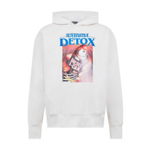 (M, White) Diesel Unisex Adult Graphic Print Regular Hoodie