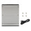 Baia de Disquete Interna de 2,5 A 3,5 Polegadas  III Rack Móvel Sem Bandeja de 6 Gbps para Painel Traseiro de Disco Rígido SSD de 2,5 Polegadas 2