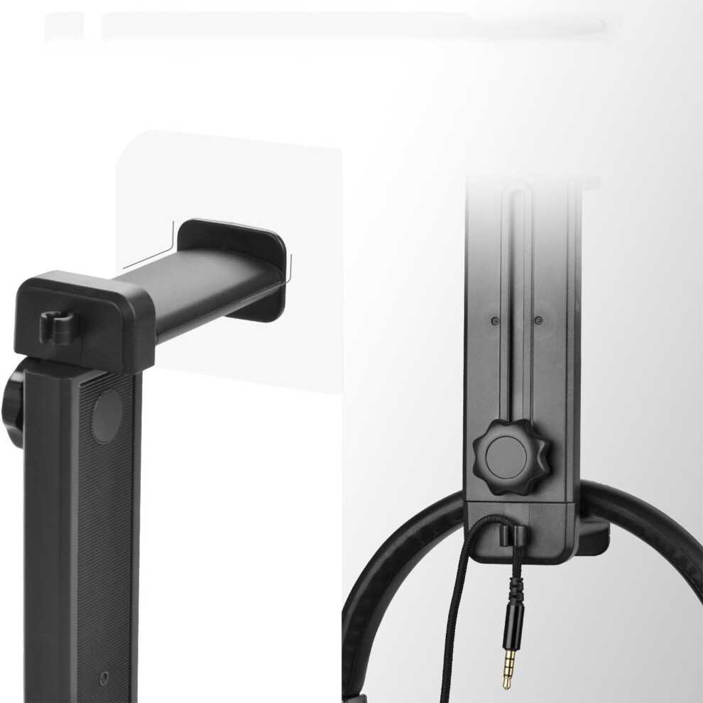 Rotatable Extendable Headsets Stand For Various Headphones Space Save Hanger 7695001207041