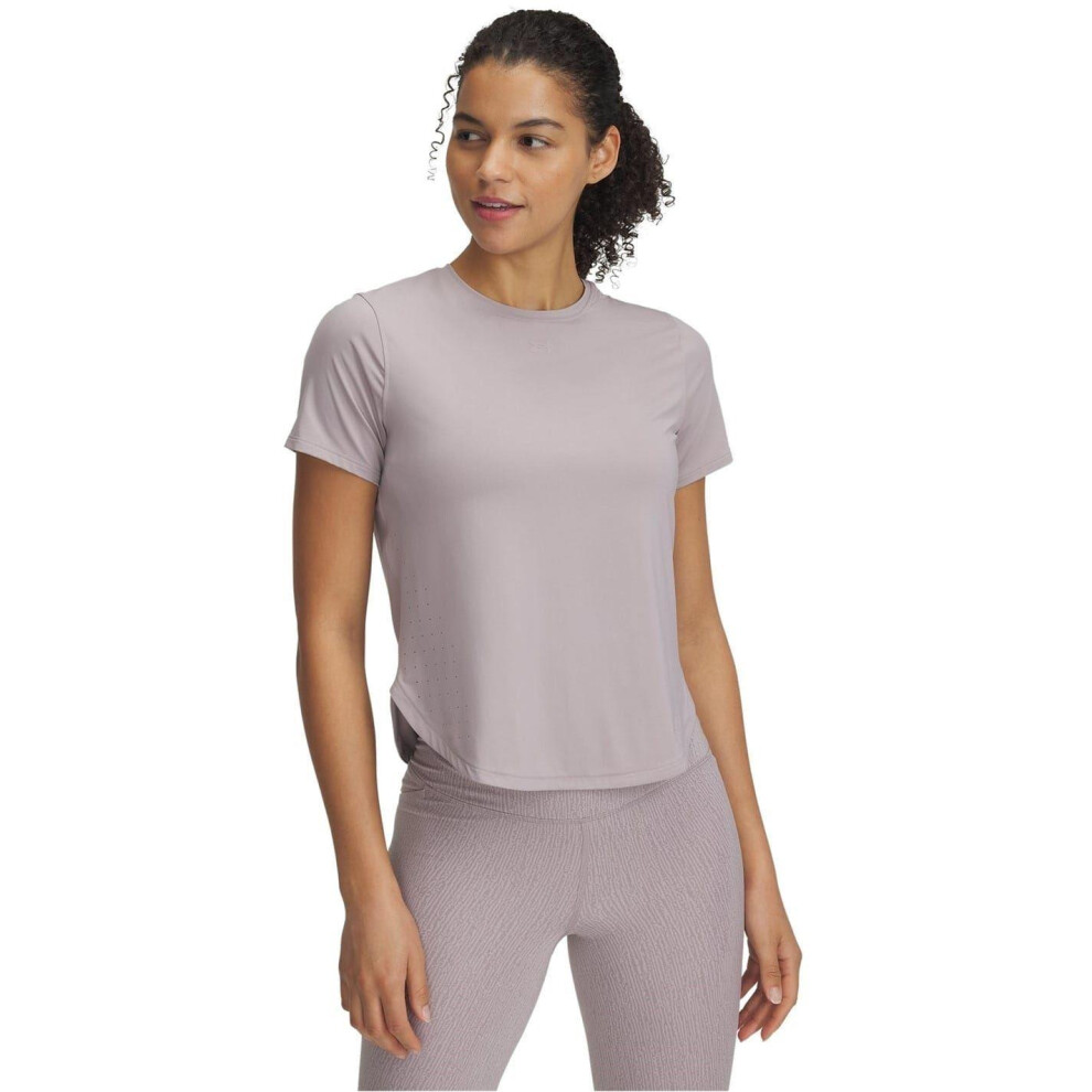 Under Armour (14 Uk, Frost Gray) Womens/Ladies Launch Elite Short-Sleeved T-Shirt Multicoloured