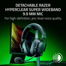 Razer BlackShark V3 - Wireless e-sports Headset - TriForce 50mm Drivers - Detachable broadband Microphone - THX Spatial Audio - Wireless 2,4 GHz & Bl