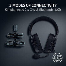 Razer BlackShark V3 - Wireless e-sports Headset - TriForce 50mm Drivers - Detachable broadband Microphone - THX Spatial Audio - Wireless 2,4 GHz & Bl