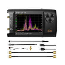 PORTXVNSA 4-Tums IPS LCD SA5 Multifunktionshandhållen Spektrumanalysator 100k-5,3GHz Signalgenerator med Batteri