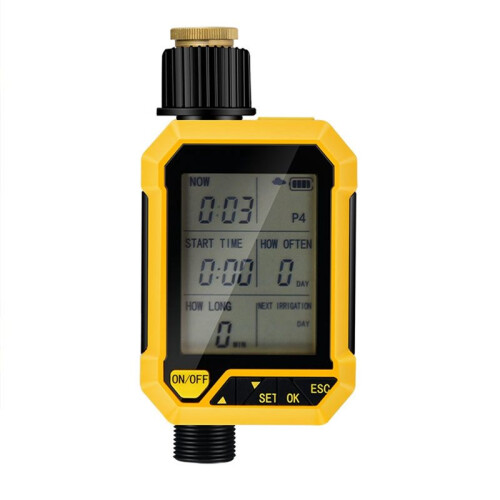 1-Way Solar Irrigation Timing Controller Programmable Timed Water Valve Automatic Irrigation System Outdoor Water Timer