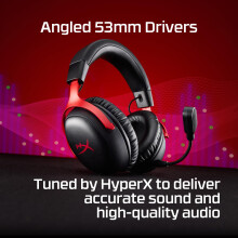 HyperX Cloud III S – Wireless Gaming Headset | Multi-Platform, 2.4GHz, Bluetooth, Battery up to 120 Hrs 2.4GHz / 200 Hrs Bluetooth, 53mm Angled Driv