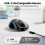TeckNet TECKNET Bluetooth Mouse, Wireless Mouse Rechargeable Tri-Mode Bluetooth 5.0/3.0+2.4G for Laptop, Silent 4800DPI PC Computer Mice with 6 Adjustable Le 2