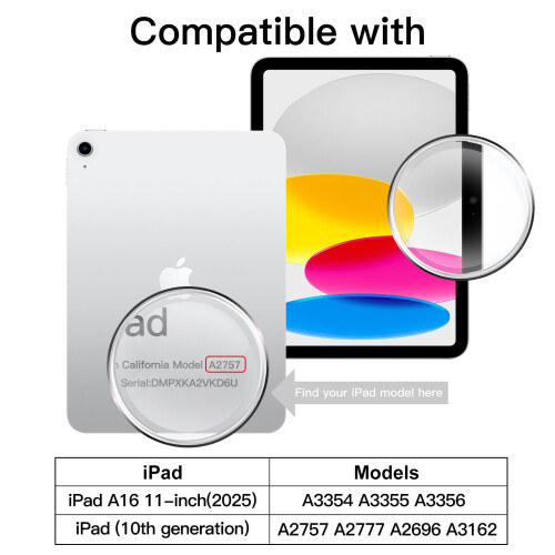 JETech Paper Matte Screen Protector for iPad (A16) 11th/10th Gen, 1-Pack 1