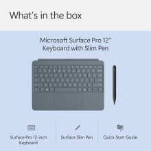 Microsoft Surface Pro 12-inch Keyboard with Slim Pen | Compatible with Surface Pro Copilot + | Ocean