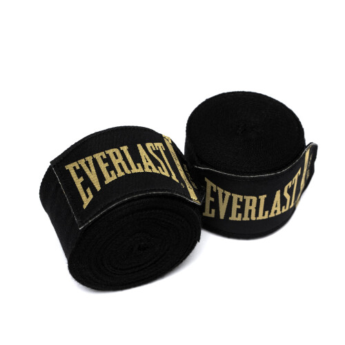 Everlast Elite Hand Wraps (455cm) Black Boxing Wraps for Boxing 2