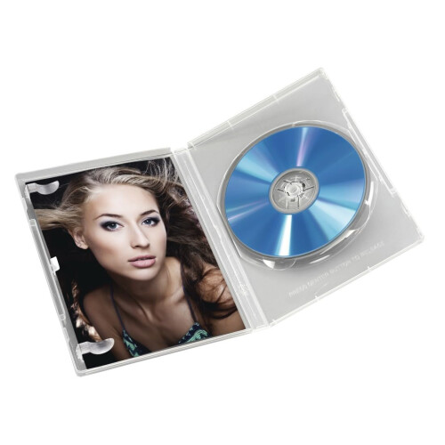 Hama Hama CD/DVD Cases | 5 Pieces Per Pack | Booklet Holder Inside | Clear 1