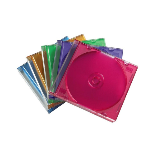 Hama Hama Slim CD Cases | Pack of 25 | Multicoloured 1