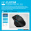 JLab JLab Epic Bluetooth Mouse, Rechargeable Wireless Mouse with OLED Display - Tri-Mode (BT 5.2/5.2/2.4Ghz) with USB-Dongle, Multi Device, Silent, for La 5