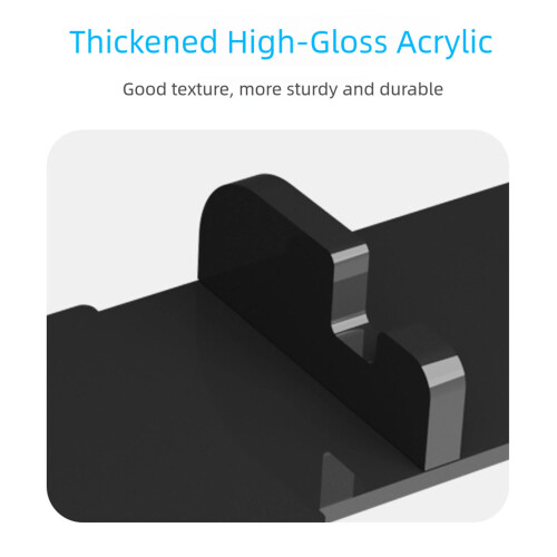 Clear Acrylic Double Slot Charging Friendly Stand For Portable Game Console