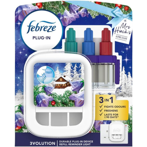 Febreze Febreze 3Volution Plugin Starter Unit/Kit & 20ml Refill - Alpine Escape
