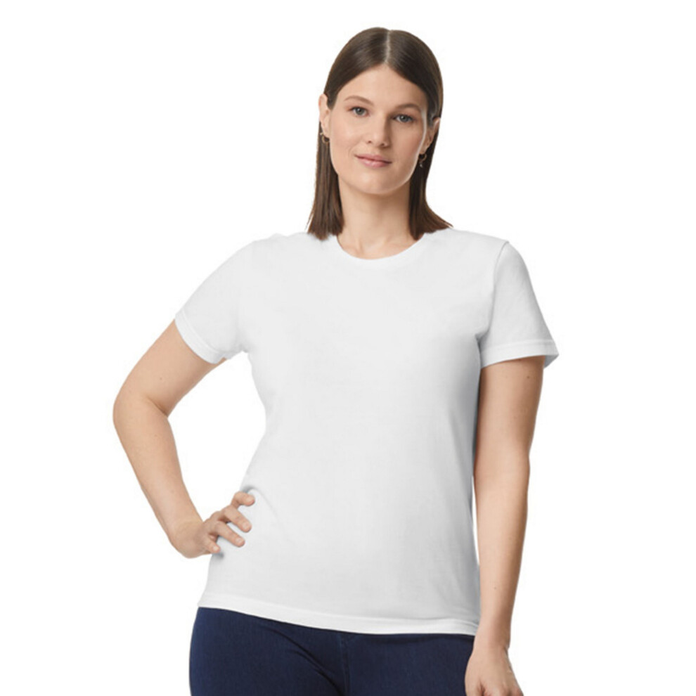 Gildan (Xxl, White) Womens/Ladies Softstyle Plain Midweight T-Shirt