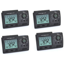 4X Automatic Digital Clock Islamic Azan Muslim Prayer Alarm Azan Clock for Desktop Table Clock Home Decorations Black