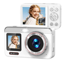 5K Digital Camera, 80MP Dual Screen Autofocus Vlogging Camera, 18X Compact Zoom Camera for Photography Teens Adults