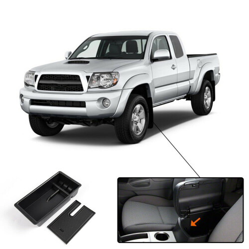 2X for  Tacoma 2005 - 2015 Center Console Organizer Armrest Tray Storage Box 2