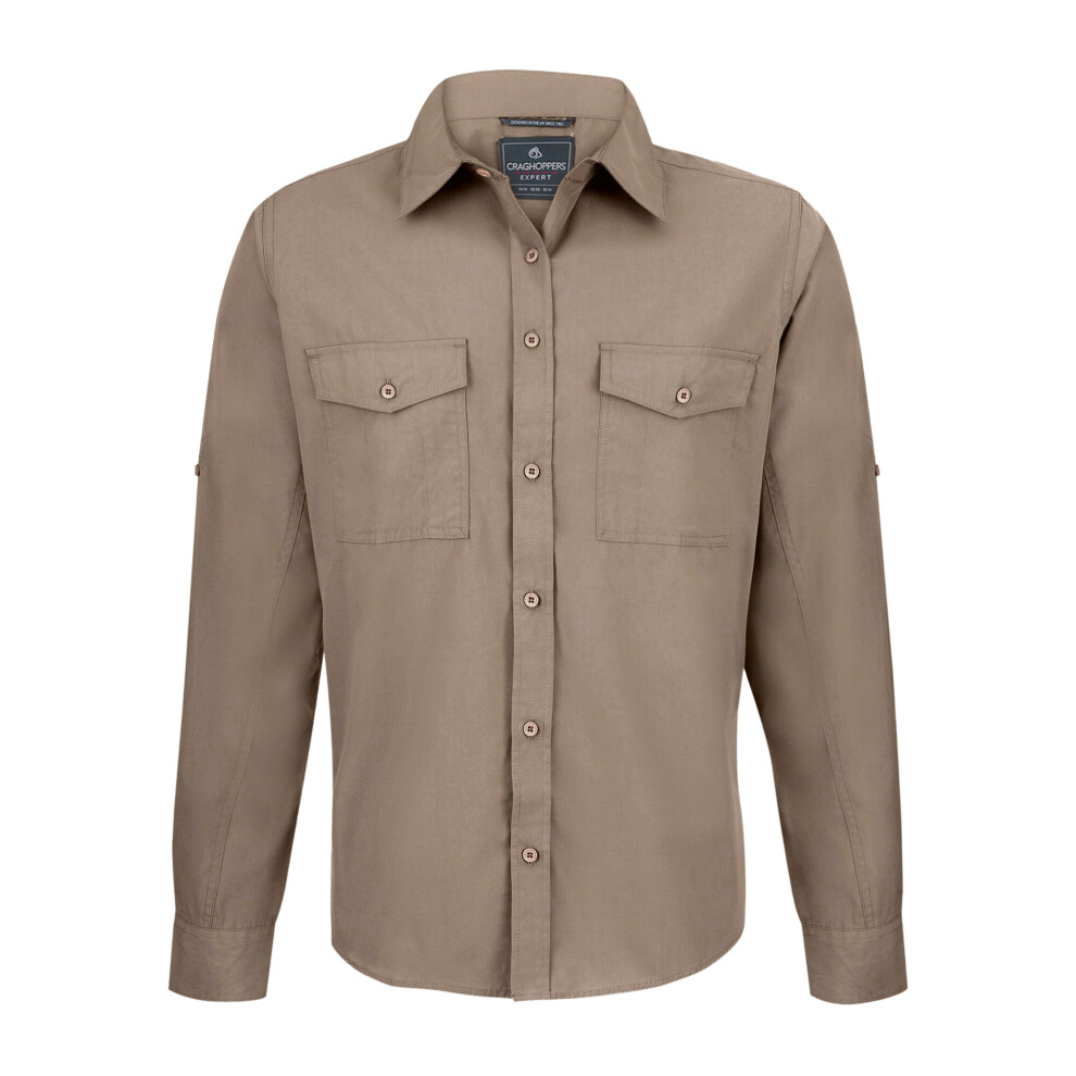 Craghoppers (Xxl, Pebble) Mens Expert Kiwi Shirt Multicoloured