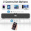 FAYAZ Computer Speakers for Desktop, 6W Stereo USB Computer Soundbar with 2 Diaphragms,3.5mm Aux Input, Knob Volume Control, Wired/Wireless Bluetooth 5