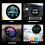 4inch Round Capacitive Touchable Screen Easy Installation 10 Point Touchable 3.4 inches 9