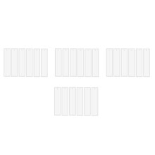 24 Pcs/Set 5.7 Inch Rectangle Silicone Bookmark Mold DIY Bookmark Mould Making Epoxy Resin Jewelry Transparent