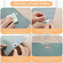 32 Set/ 64 Pieces Clear Vertical Blind Repair Tabs, Vertical Blind Repair Vane Savers, Vertical Blinds Replacement Slats