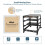 Tecmojo 12U Open Frame Network Rack, 19" Compatible, Floor Standing and Wall Mountable, with 2x 1U Server Shelf & Mounting Hardware 5