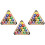 3X Wooden Billiard  Rack Solid Triangle Rack Pool  Racks Triangle Billiard  Racks Billiards Triangle Rack 1