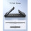 Inateck Foldable Bluetooth Keyboard with Touchpad, 3-Channel Multi-Device Switching, Portable Travel Folding Keyboard with AI Function for iPadOS And 2