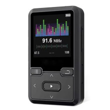 Back Clip 32GB Lossless Sound MP3 Player with BT 5.0,Pedometer FM Radio, New Design 1.44 Inch Music Player