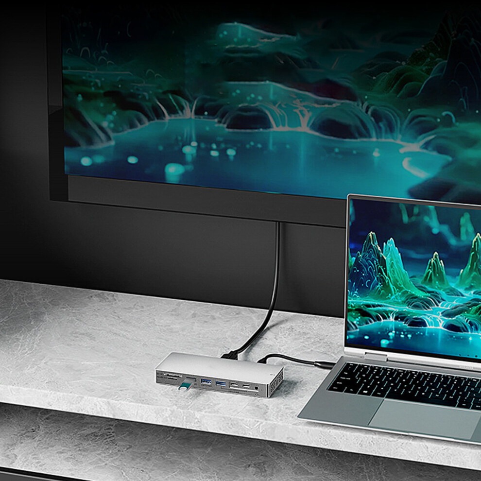 Fast Speed Usb C Docking Station With 10Gbps Data Transfer And 100W Power Delivery 7695001163514