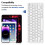 Bluetooth Wireless Keyboard Compatible with iOS(iPad Pro/Air/Mini), Android and Windows Systems, US Layout Stylish and Portable Easily Switch, Ergono 3